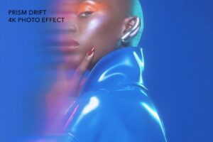Prism Blur Photo Effect Template in PSD