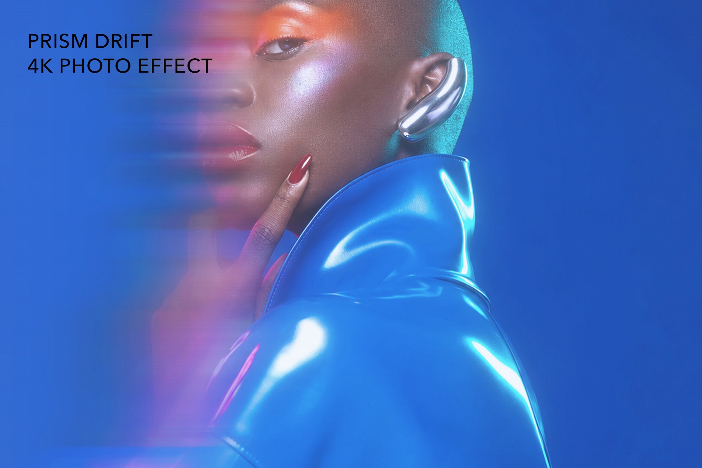 Prism Blur Photo Effect Template in PSD