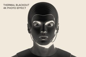 Thermal Blackout Photo Effect Template in PSD