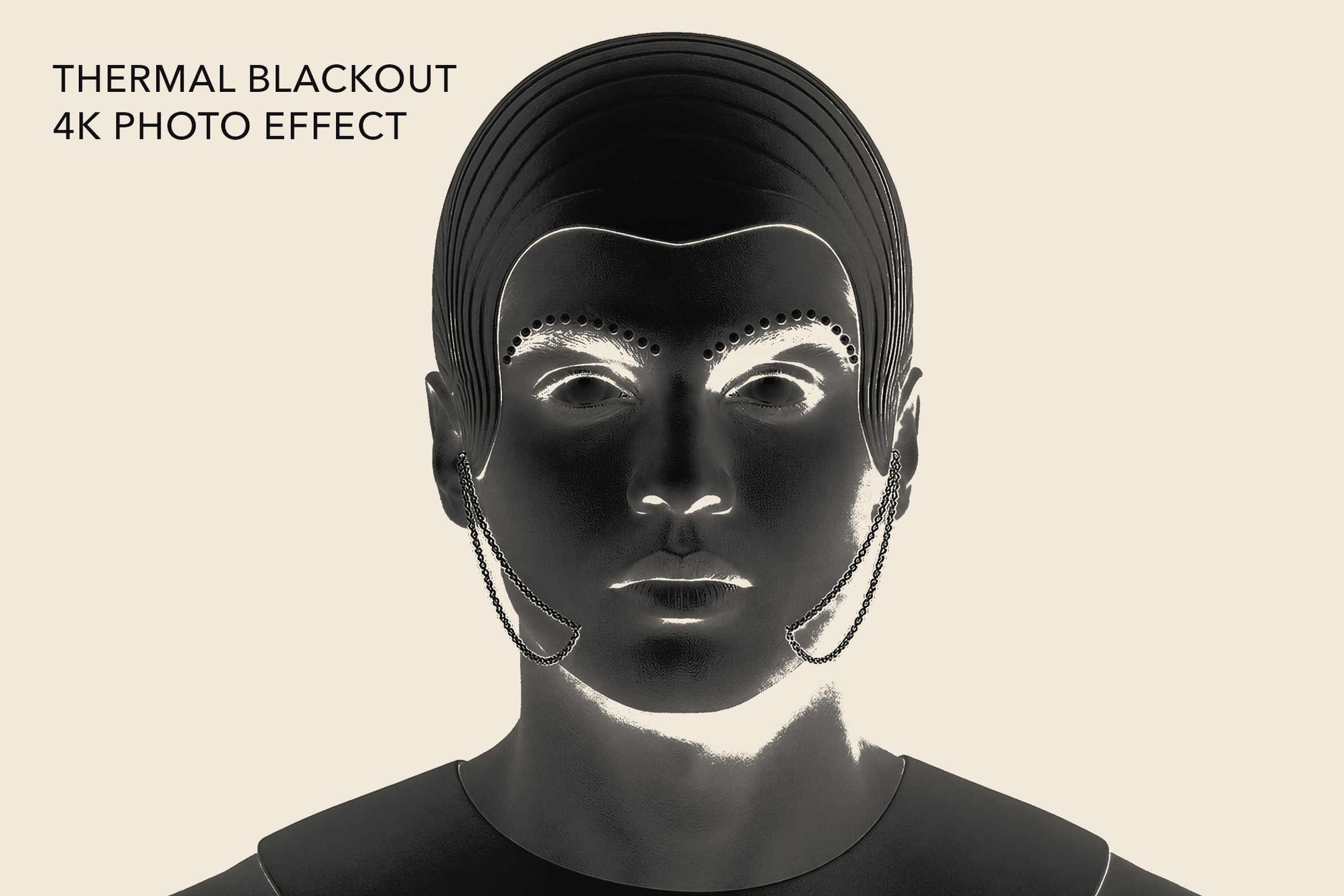 Thermal Blackout Photo Effect Template in PSD