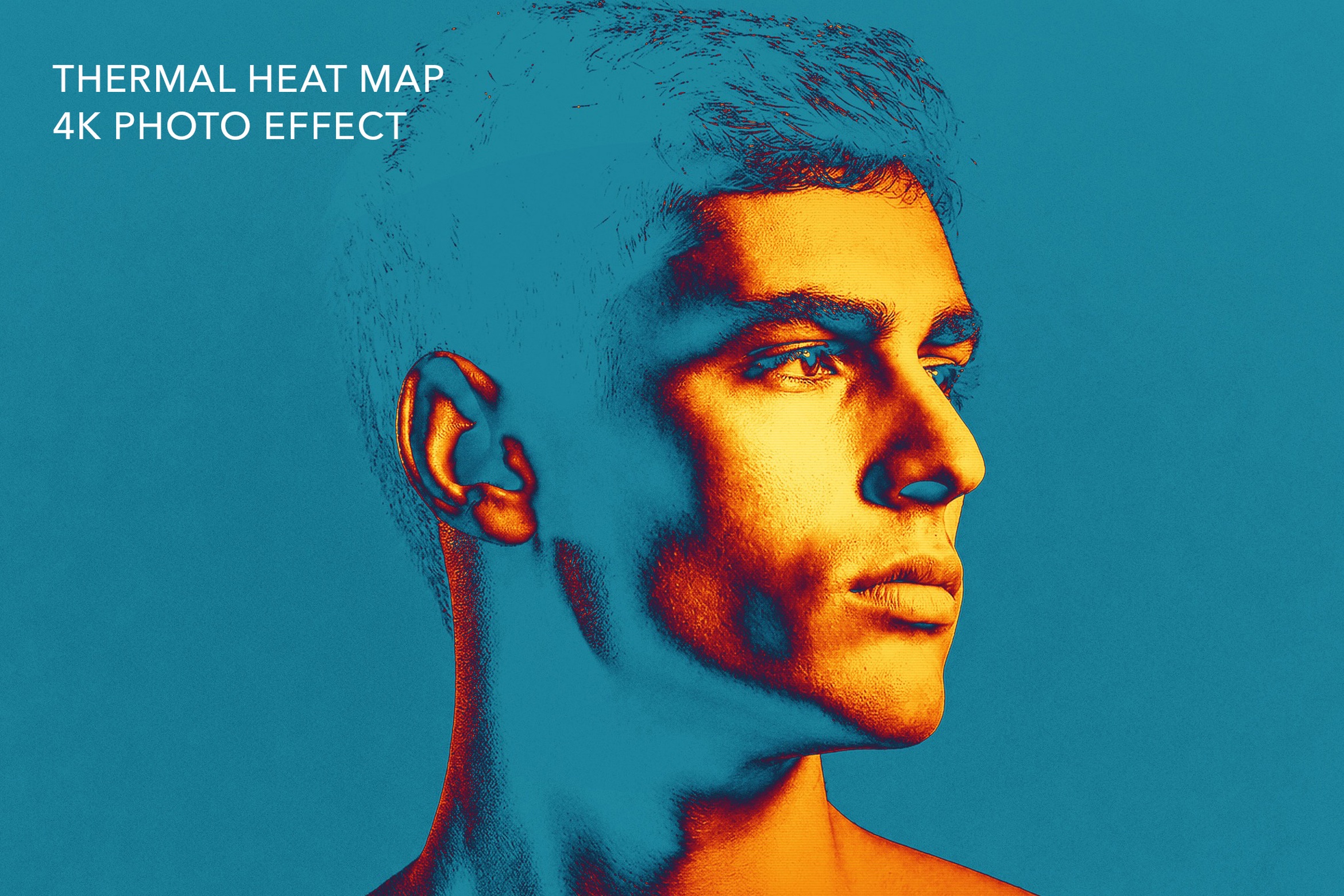 Thermal Heat Map Photo Effect Template in PSD