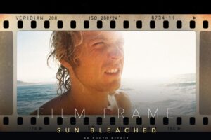 Vintage Film Frame Photo Effect Template in PSD