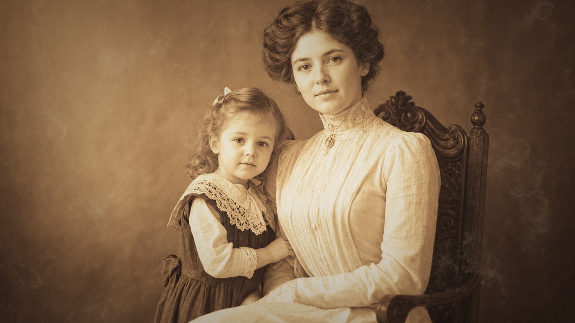 Vintage Sepia Photo Effect Template in PSD
