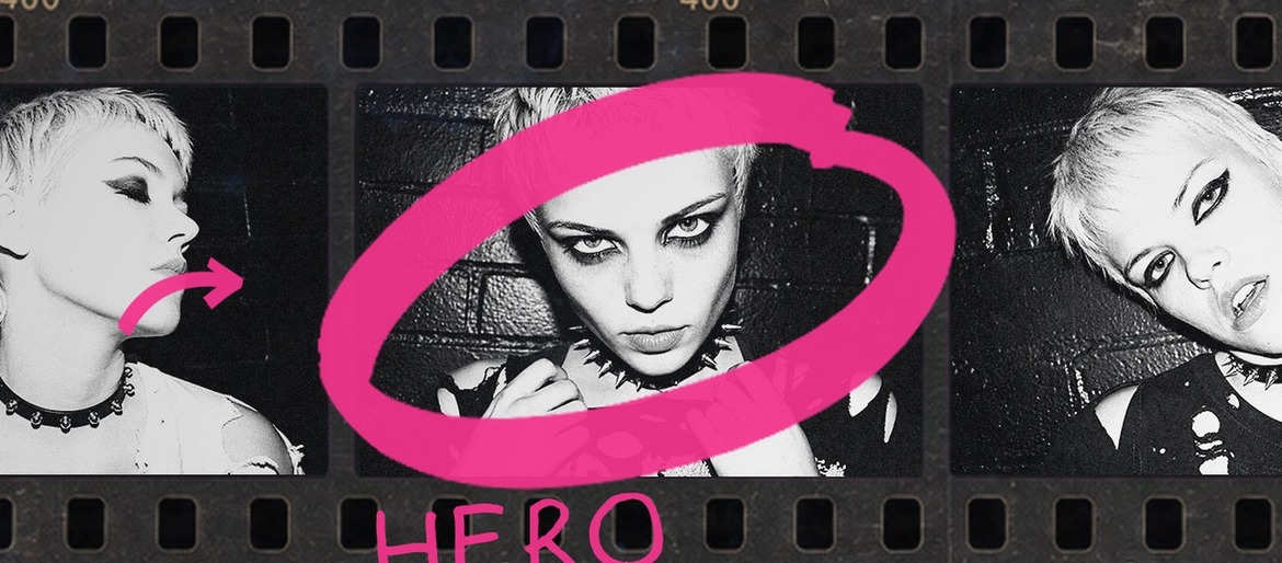 Grunge Contact Sheet Photo Effect Template in PSD