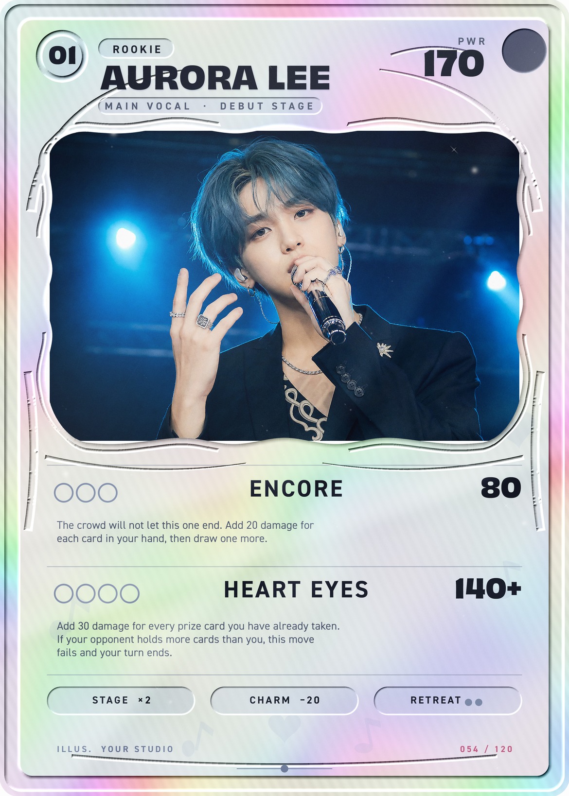 Kpop Idol Trading Card Template in PSD