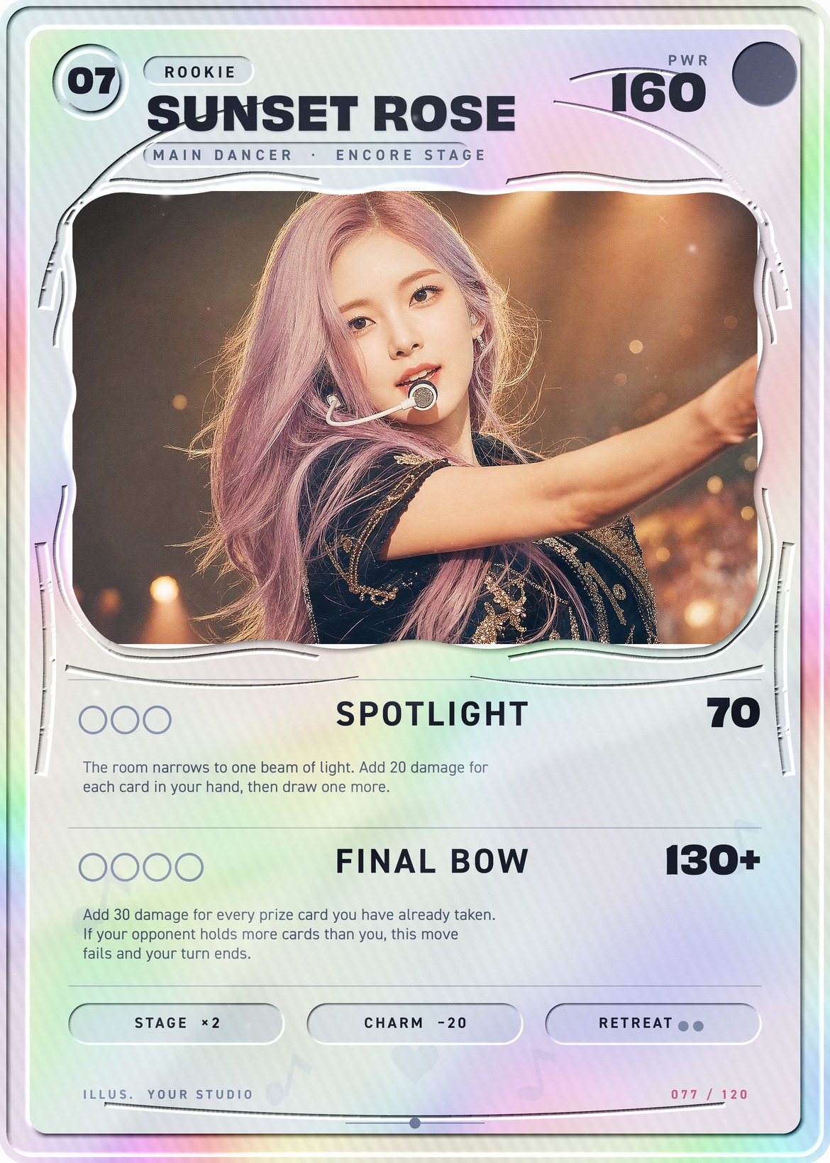 Kpop Idol Trading Card Template in PSD