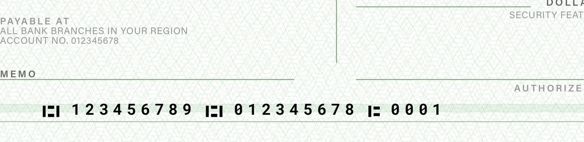 Payroll Check Template in PSD