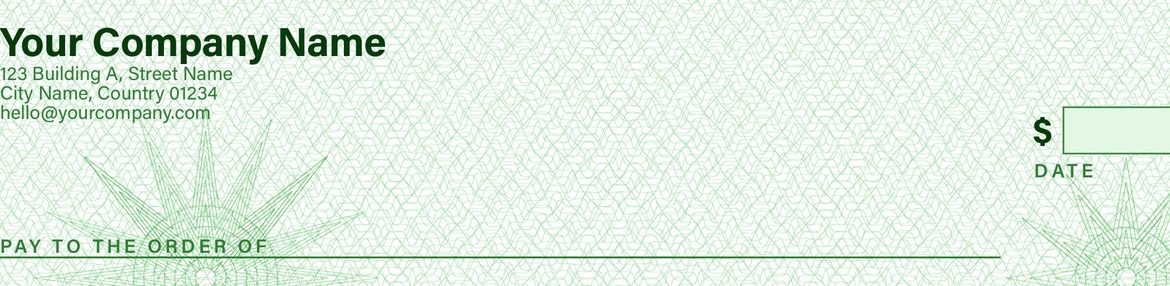 Vintage Bank Check Template in PSD