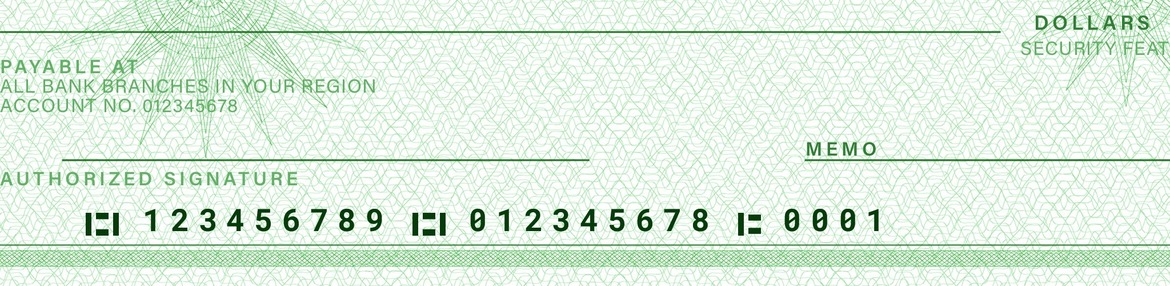Vintage Bank Check Template in PSD
