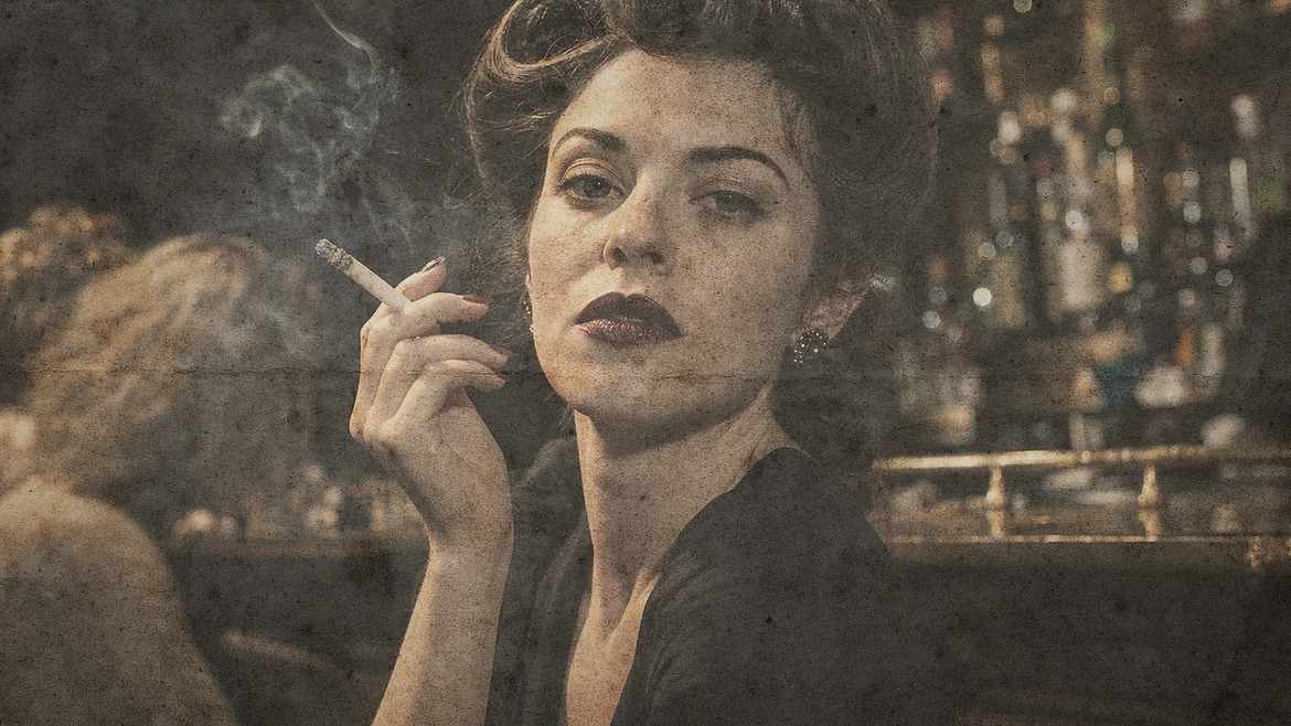 Vintage Paper Photo Effect Template in PSD