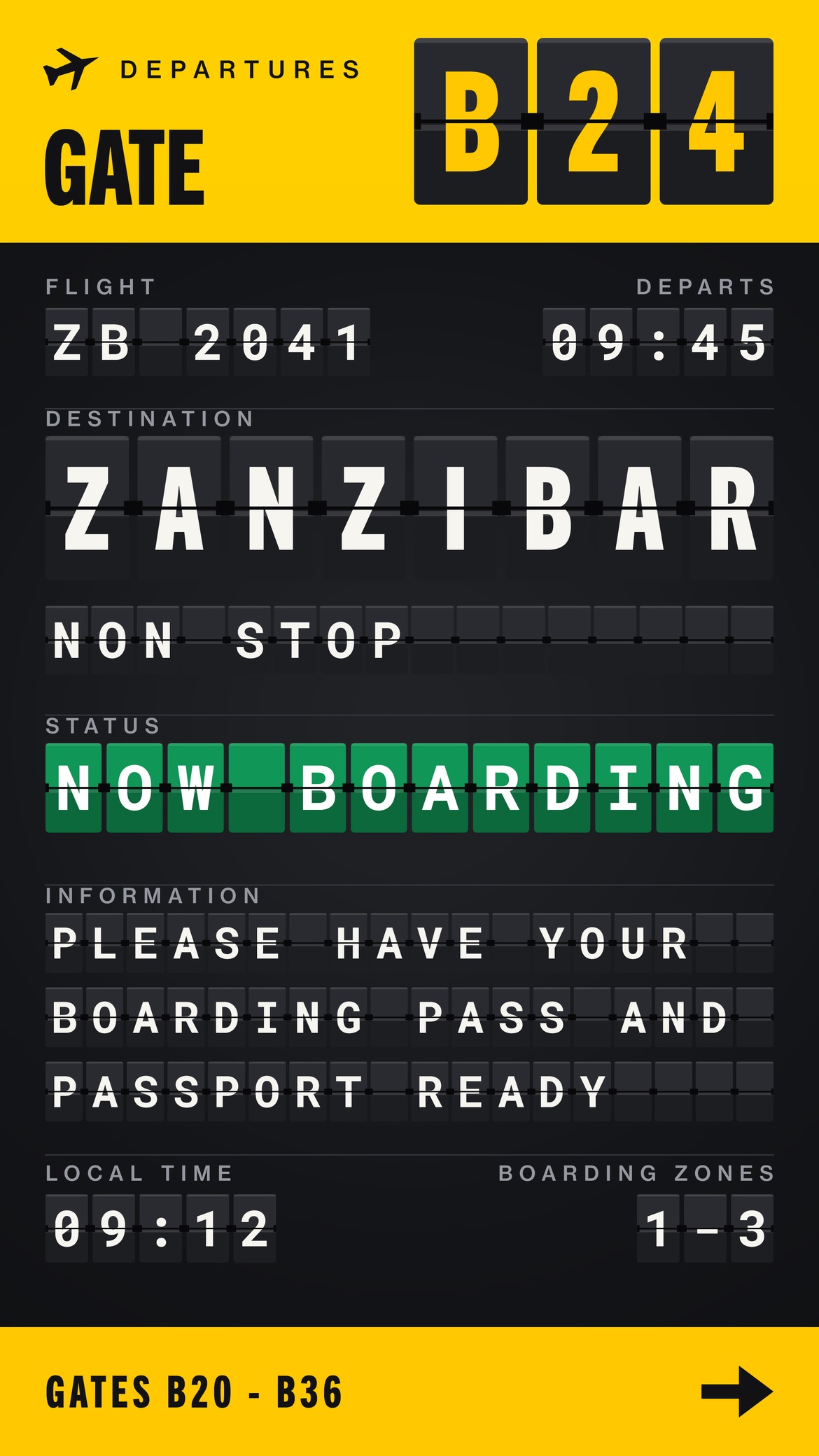 Airport Split Flap Text Effect Template C428 (PSD)